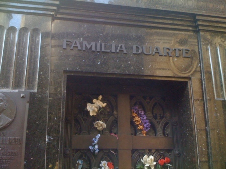 Family tomb of Eva Peron